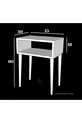 Table de chevet carrée - Pierre de sable