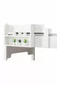 Lits superposés en profil MDF, lit superposé modulable Eurasia avec deux lits confort