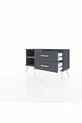 Commode Arges à une étagère et 2 tiroirs Anthracite-Sapin/Anthracite