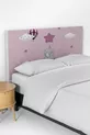 Housse de tête de lit de chambre d'enfant avec motif éléphant tenant une étoile rose