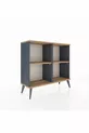 Commode Arges 2 étagères Anthracite-Pin