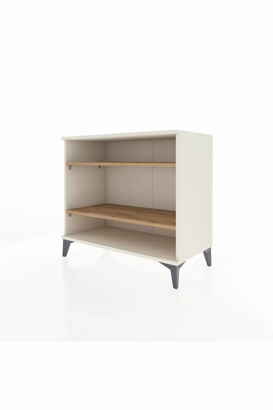 Commode Hyperion 2 étagères Pierre de lune-Pin