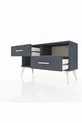 Commode Arges à une étagère et 2 tiroirs Anthracite-Sapin/Anthracite
