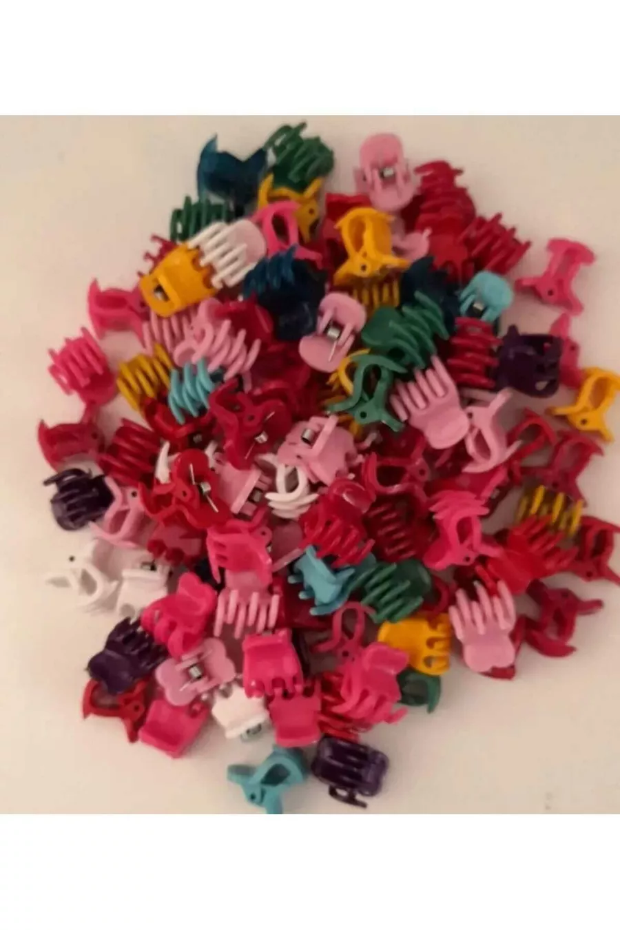Pince à cheveux incassable colorée petite pour ongles 5 pièces