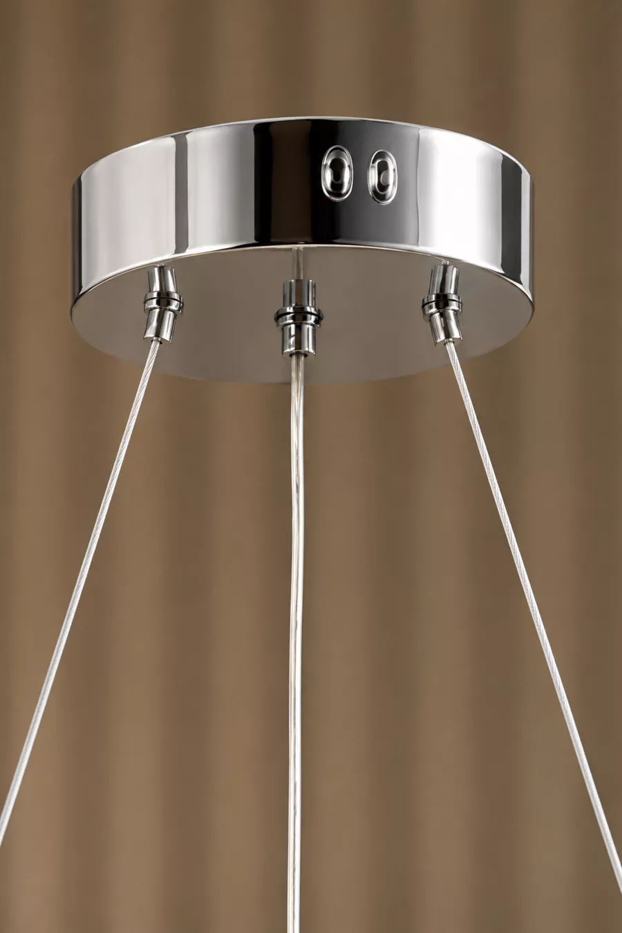 Suspension LED moderne en métal chromé modèle Papatya, 3 couleurs, pour salon, cuisine, séjour, chambre