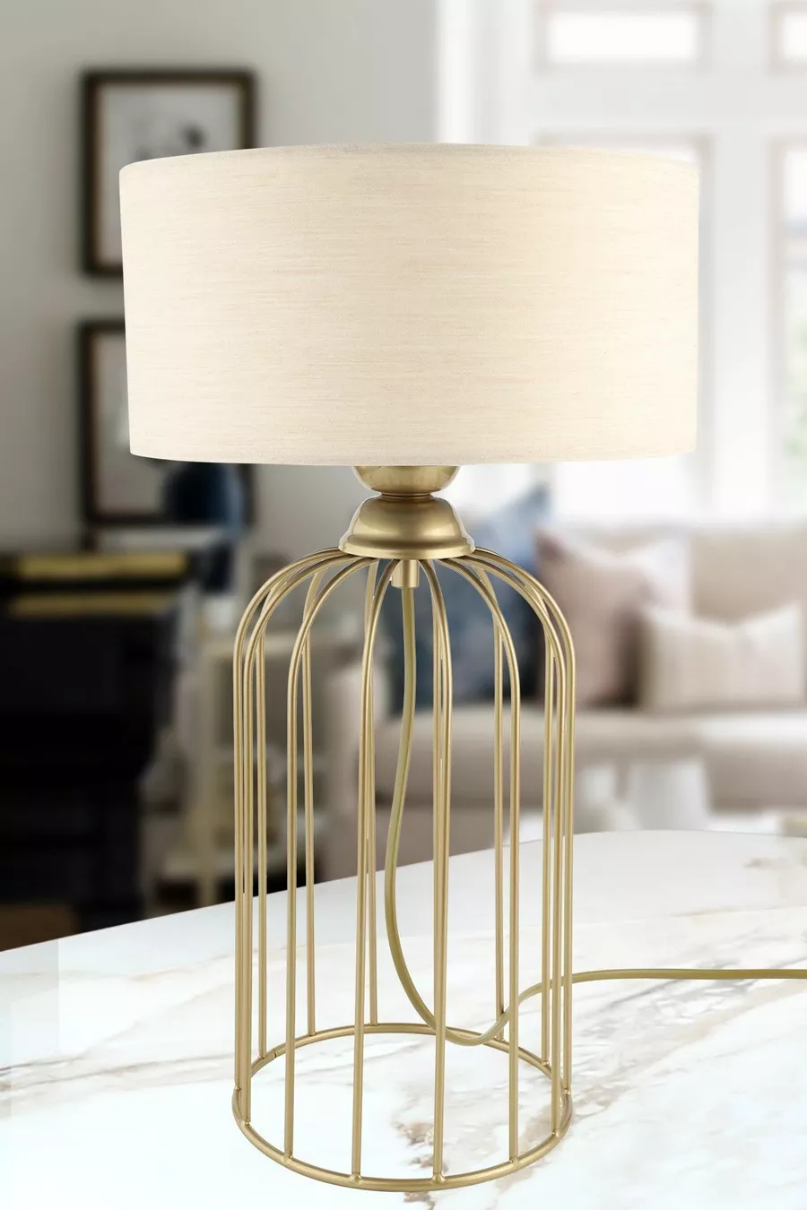 Lampe de Table Usée Beige Chapeau || Abat-jour avec Chapeau en Tissu Lampe de Nuit Éclairage Décoratif Éclairage de Chevet