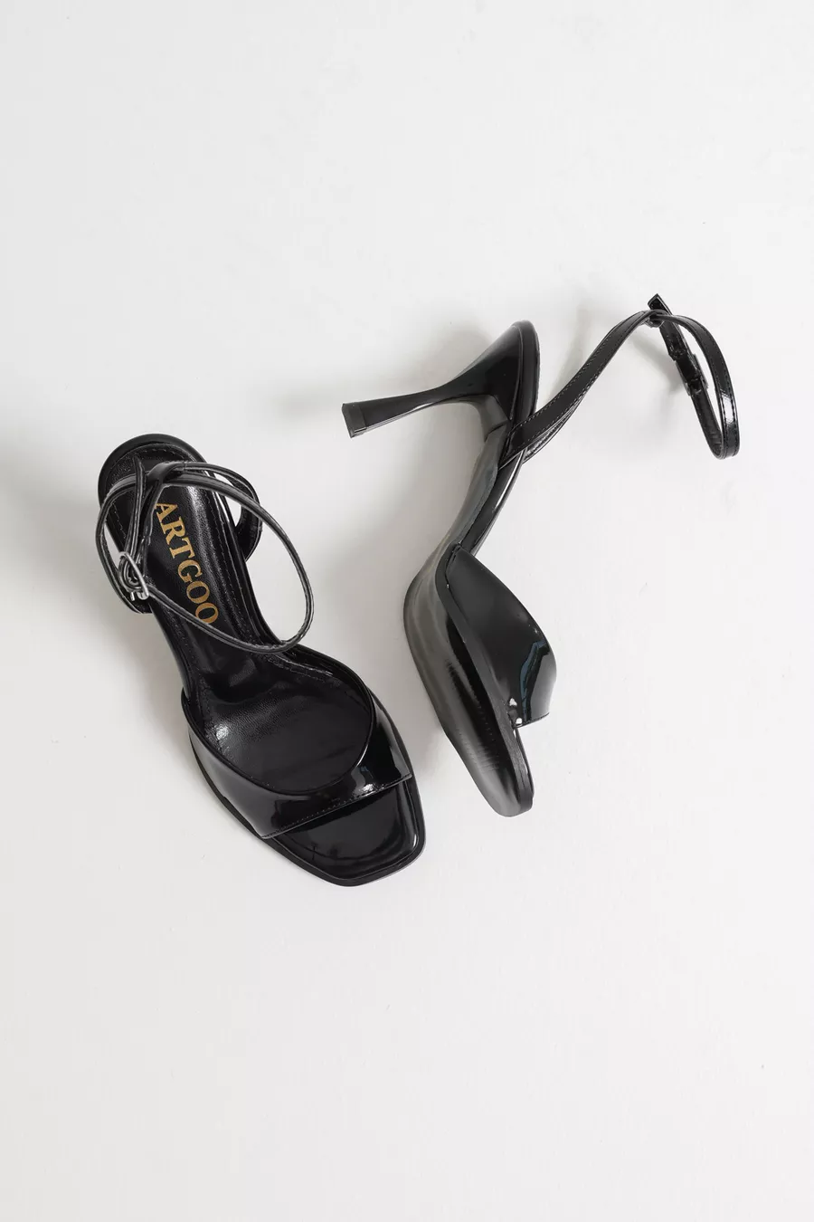 chaussures pour femmes en cuir verni noir, confortables au quotidien, à talons classiques