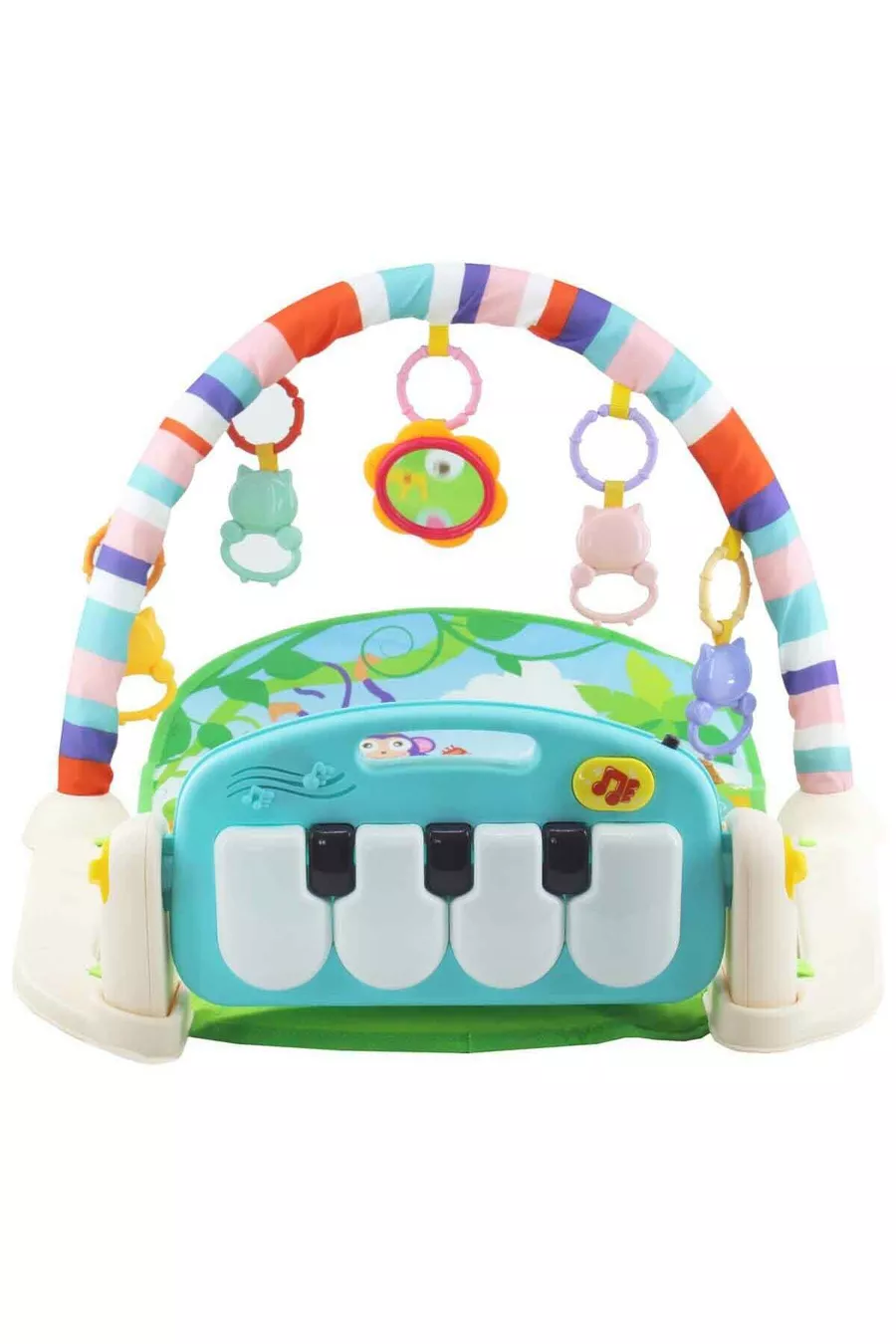 Tapis de jeu pour bébé avec piano et centre de gymnastique Babycim (AVEC MIROIR ET HOCHEMENT)