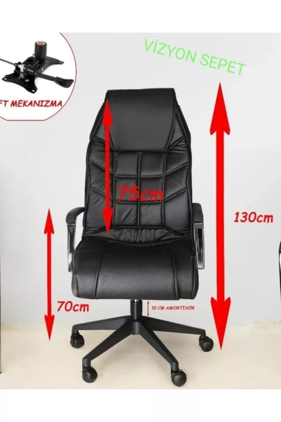 Chaise de bureau à domicile Chaise d'ordinateur Fauteuil de direction