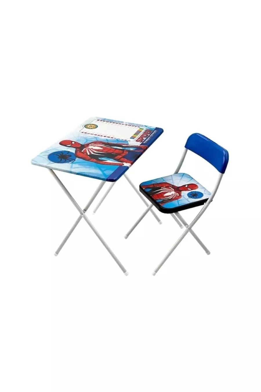 Bureau d'étude pour enfants - Peinture de bureau et chaise Spiderman en 4 couleurs