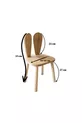 Chaise Montessori pour enfant Bunny, 1 pièce, couleur marron
