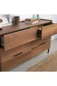 Commode Oryana à 6 tiroirs - Noyer foncé cm