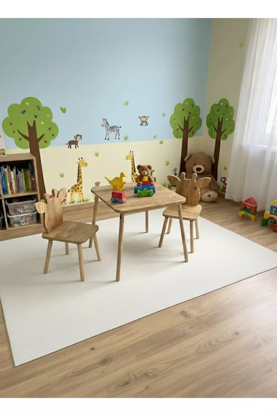 Ensemble table et chaises pour enfants Table d'activité Bureau 1 table 2 chaises