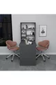 Table de manucure et pédicure avec étagère en cèdre, anthracite - Cèdre