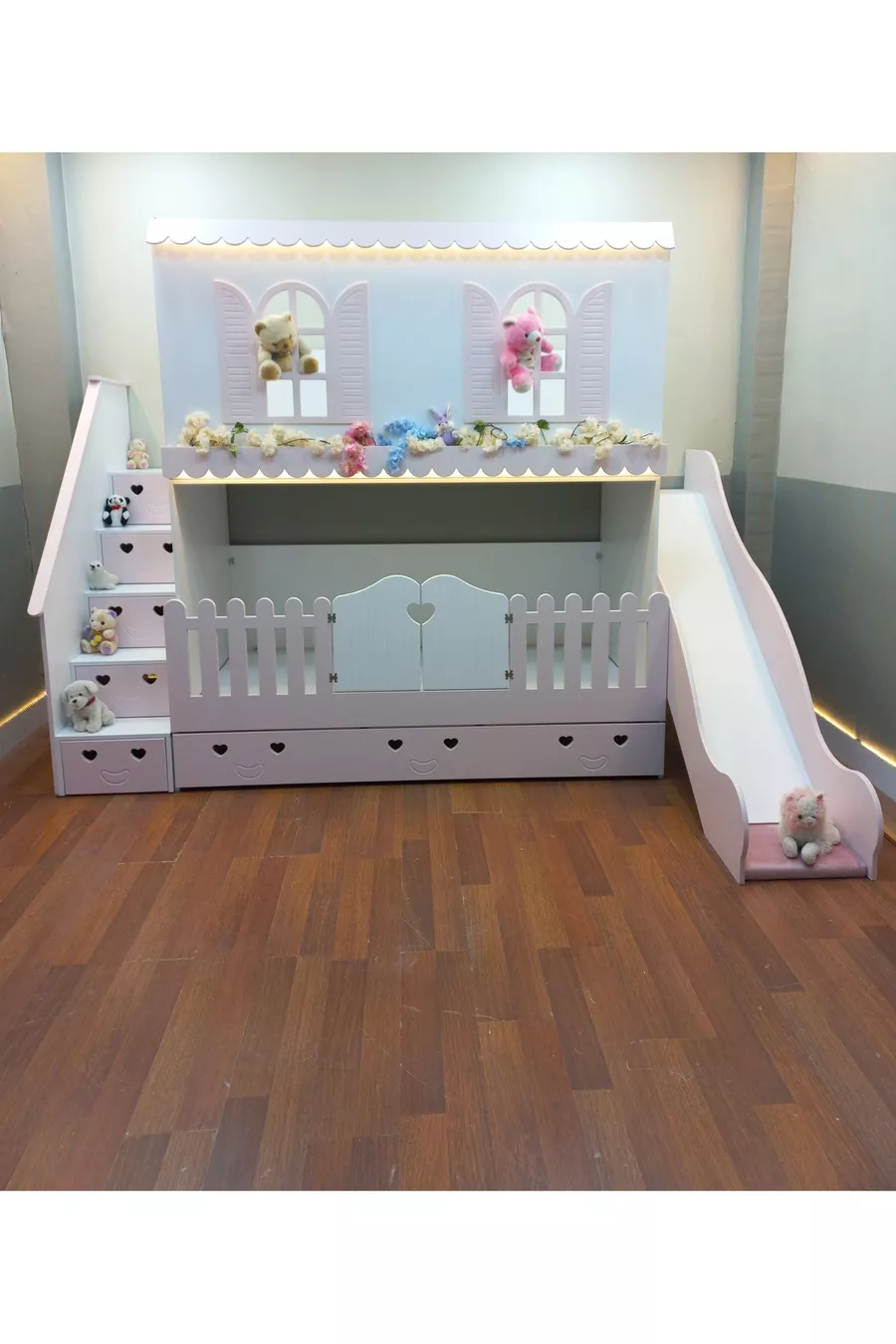 LIT SUPERPOSÉ POUR ENFANT AVEC TOBOGGAN ALAÇATI