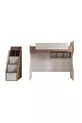 Lits superposés, lits superposés Milano 2 lits avec armoire à 3 portes et 2 matelas confort