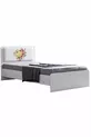 Lits superposés, Lit Mira Ranza avec bureau, armoire 3 portes et 2 matelas Comfort