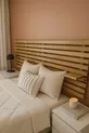 Tête de lit avec 2 étagères en bois massif cm X cm en pin naturel massif