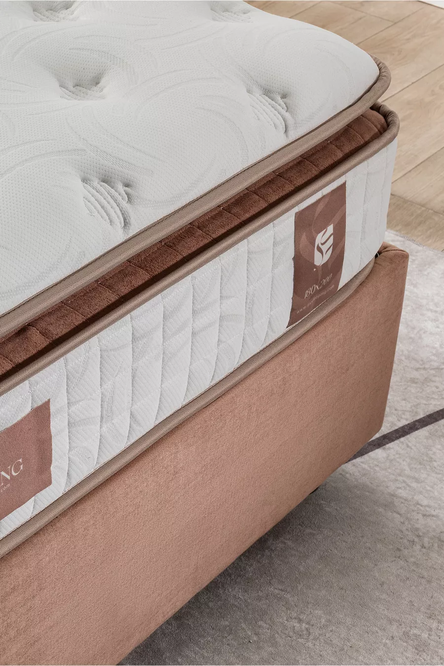 Matelas à ressorts original ultra orthopédique Touch Brown avec coussin (cm)