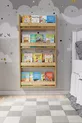 Bibliothèque pour enfants Montessori en MDF à 4 étagères * Cm - Chêne Saphir