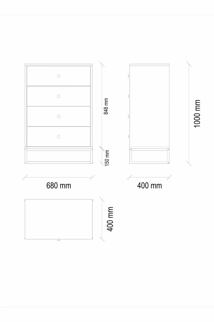 Commode Kalinsta - Noyer