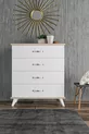 Commode blanche Artemis à 4 tiroirs