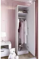 Armoire à vêtements Daisy  cm Blanche à une porte
