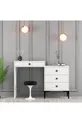 Commode de Maquillage Variant Lisbonne - Blanc