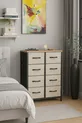 Commode à 8 tiroirs Organisateur de chambre à coucher Tiroirs en cuir Organisateur de chambre d'enfant