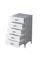 Rani Commode 5 Tiroirs Chambre à Coucher Chambre de Bébé Blanche