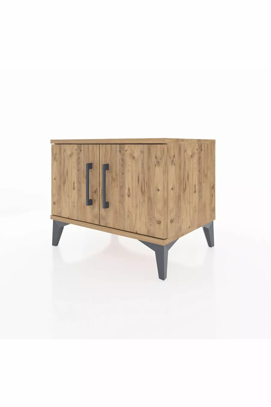 Commode Hyperion avec une étagère et 2 portes, Pin-Pin