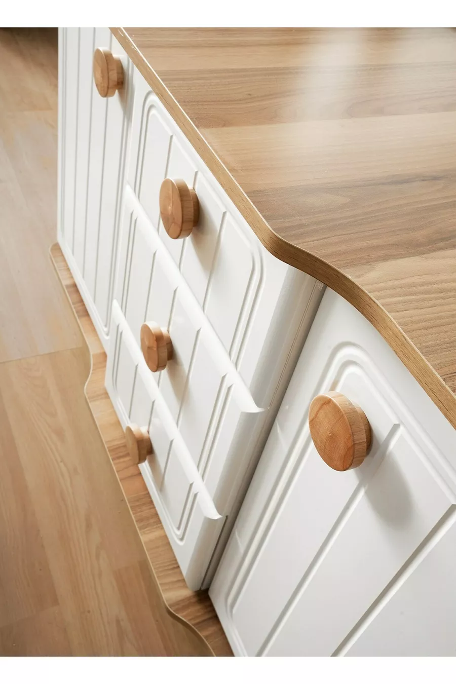 Commode et miroir en MDF Kayra
