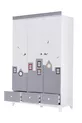 Chambre d'enfant Montessori - Armoire 3 portes City Montessori, Lit superposé avec tiroir - Gris
