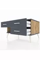 Commode Kronos à 3 tiroirs Pin-Anthracite