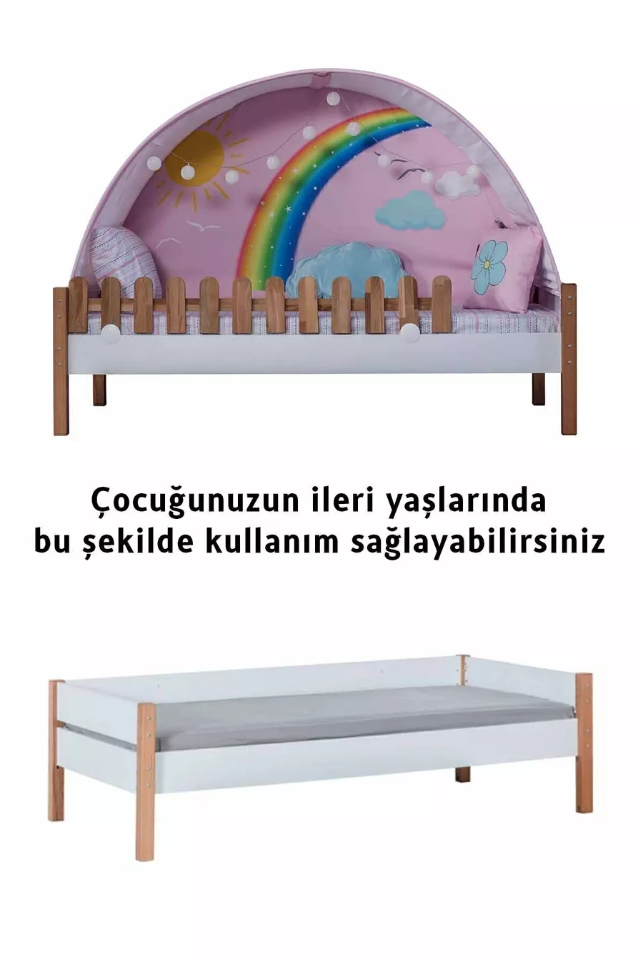 Équipe Montessori pour Chambre d'Enfants My House avec Lit Superposé à Glissade et Maison de Jeu Rose