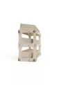 - Étagère en boîte en bois modulaire, organique, peignable, portable, design personnalisé, équipement