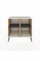 Commode Hyperion 2 étagères Pin-Pierre d'Agate/Anthracite