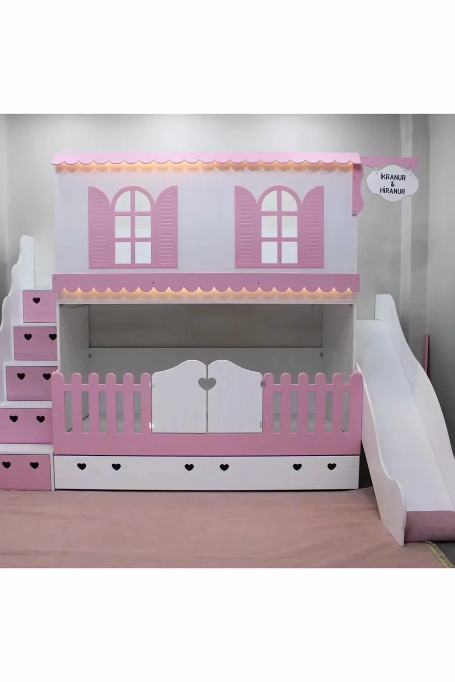 LIT SUPERPOSÉ POUR ENFANT AVEC TOBOGGAN ALAÇATI
