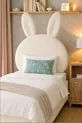 Tête de lit, peluche blanche, tête de lit simple, tête de lit en peluche de lapin