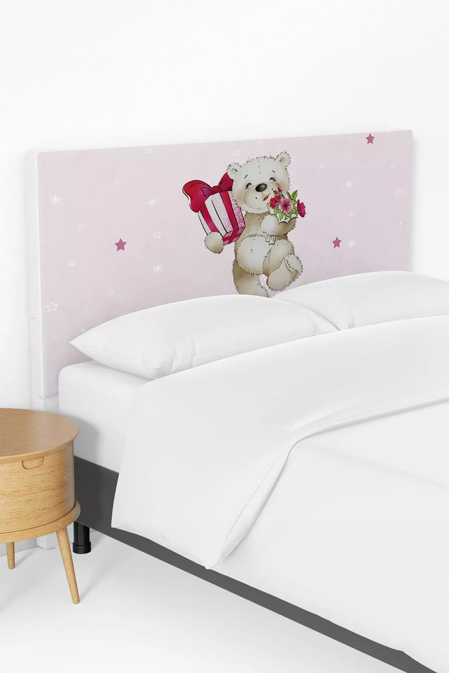 Housse de tête de lit pour enfant à motif ourson