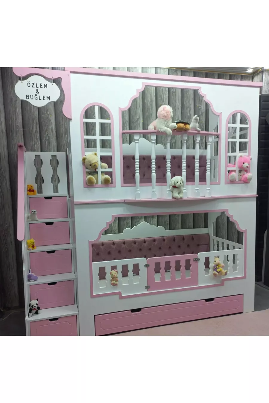 Lit superposé avec balcon pour princesse