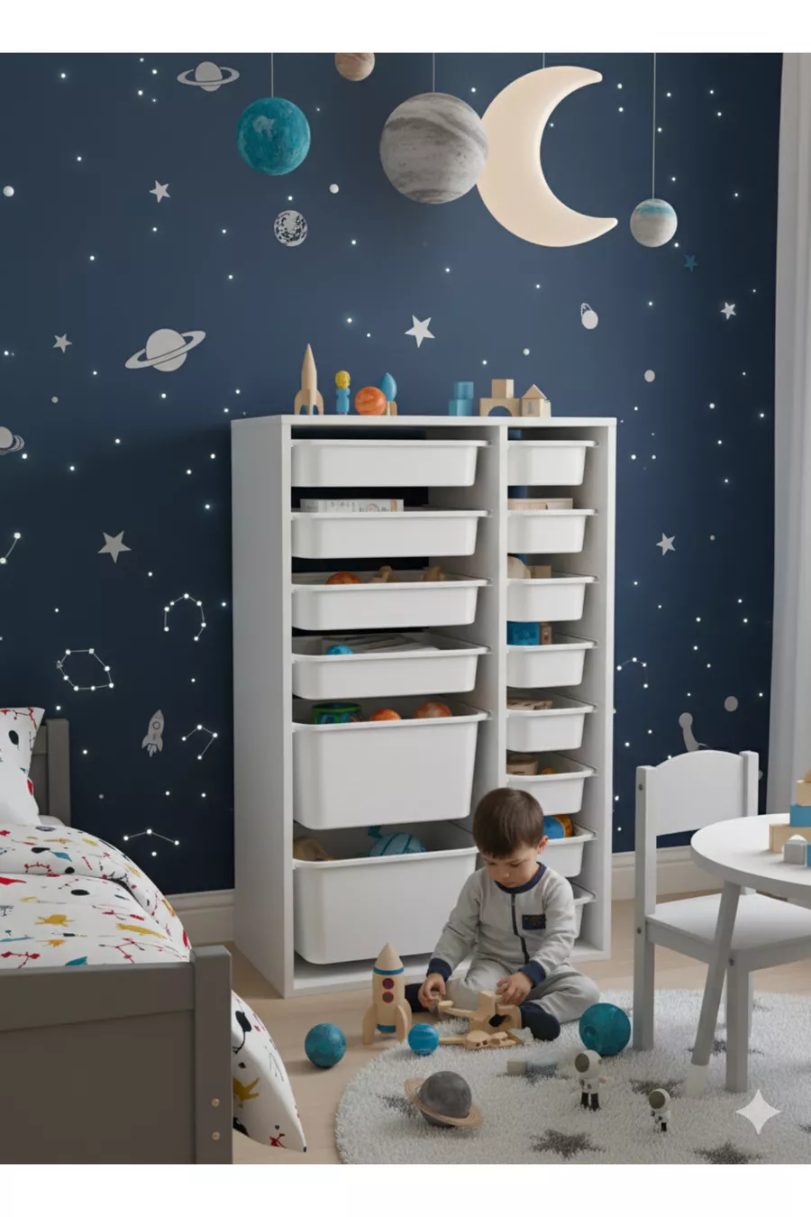 Armoire à Jouets Polyvalente avec Tiroirs et Unité de Rangement – Organisateur de Chambre d’Enfant AVEC ÉTIQUETTE OFFRANDE