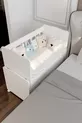 Berceau à bascule en bois pour bébé sans tiroir, blanc
