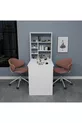 Table de manucure et pédicure avec étagères en cèdre, blanc - Cèdre