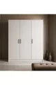Armoire à chaussures à 3 portes  % MDF |  cm | Blanc – Garde-robe moderne multifonctionnelle