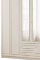 Armoire Gold Country avec miroir, 6 portes et 2 tiroirs