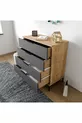Commode Aden à 4 tiroirs anthracite, chambre à coucher, chambre d'enfant