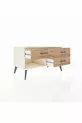Commode Hyperion 3 tiroirs Pierre de lune/Pin
