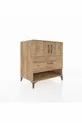 Commode Kronos 2 étagères, 1 tiroir, 2 portes, Pin-Pin