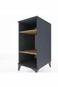 Chevet Kronos 2 étagères Anthracite-Bois de pin